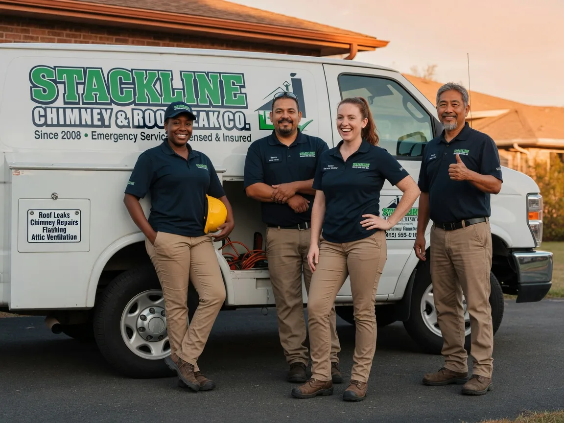 Chimney flashing repair company in Cromwell, OK